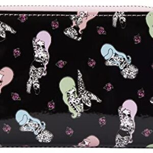 Loungefly Women's Valfre Tattoo Allover Print Zip-Around Wallet