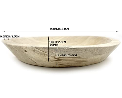 Wooden Fruit Serving Bowl Hand-Carved Root Dough Bowls Creative Living Room Real Wood Candy Bowl