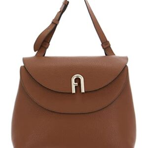 Furla Women's Cognac Leather Primula Large Top Handle Tote Handbag