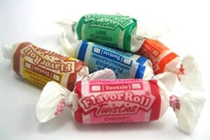 mini tootsie roll chews, individually wrapped, bulk candy, fruit flavored (1 pound)