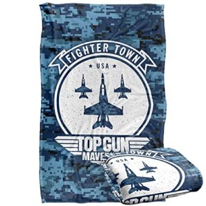 Top Gun: Maverick Blanket, 36"x58" Fighter Town USA Silky Touch Super Soft Throw Blanket