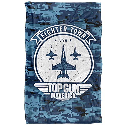 Top Gun: Maverick Blanket, 36"x58" Fighter Town USA Silky Touch Super Soft Throw Blanket