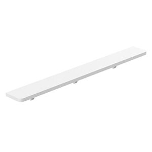 36-inch white hips shelf bathroom storage organizer shelf wall mount floating shelf