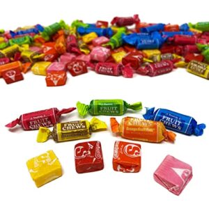 Holiday Special Chewy Fruit Candy Assortment - 11 lb - Original Starburst and Tootsie Roll Fruit Chews - Chewy Fruity Soft Candy Bundle Bulk Variety Mix - Individually Wrapped, 172 oz.