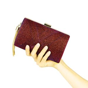 Red Sparkling Evening Purses For Women