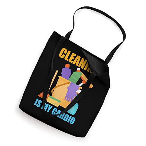 Funny Cleaning Is My Cardio Housekeeping Housekeeper Tote Bag