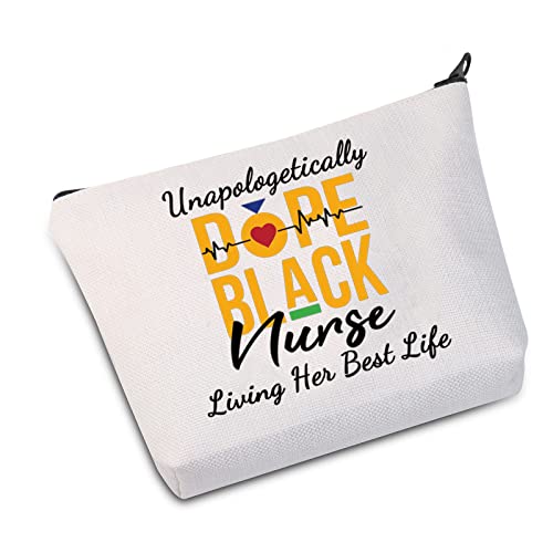 JXGZSO Black Nurse Gifts Black Nurse Bag African American Nurse Gifts Unapologetically Dope Black Nurse Living Her Best Life (Unapologetically Dope bag)