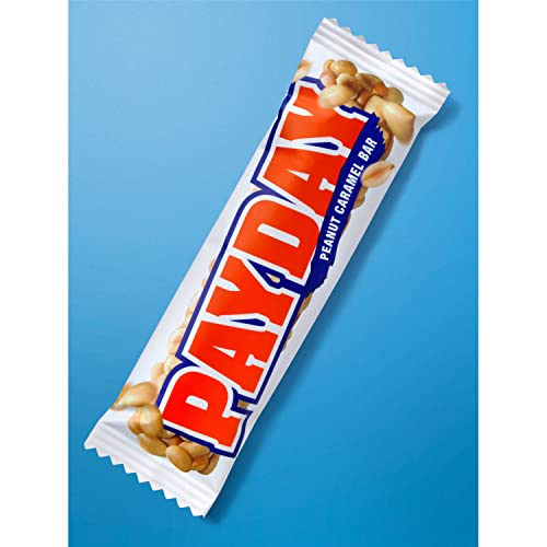 PAYDAY Peanut Caramel Movie Snack, Bulk, Individually Wrapped Candy Bars, 1.85 oz (24 Count)