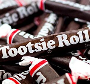 Tootsie Roll Chocolate Candy 3 Lbs. - Large Size Tootsie Roll Juniors- Soft & Chewy - Packaged By Snackadilly