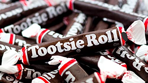 Tootsie Roll Chocolate Candy 3 Lbs. - Large Size Tootsie Roll Juniors- Soft & Chewy - Packaged By Snackadilly