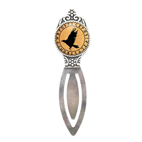 Bird Bookmarker Rune Bookmark Occult Jewelry Charm Norse Amulet Animal Raven Bookmarker Crow Bookmarker,Cute Bookmark,M400