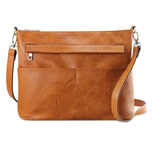 kitatu crossbody purse hobo handbags for women designer vegan leather shoulder zipper bag with 2 adjustable straps