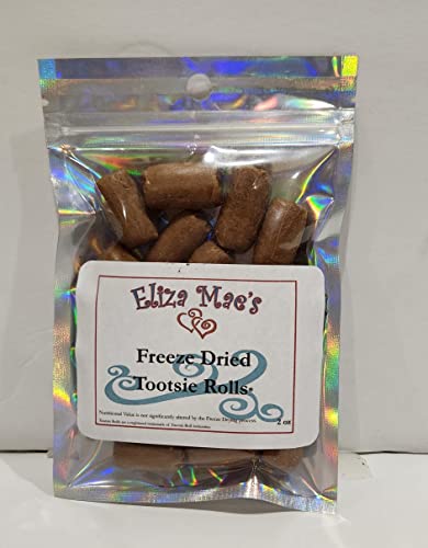 Eliza Mae's Freeze Dried Tootsie Rolls (Chocolate, 2 0z)