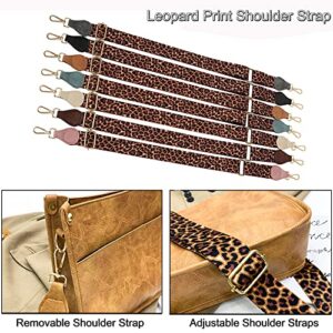 Downupdown Crossbody Bags for Women Designer Satchel Handbags Leather Purse Shoulder Bag with Leopard Print Shoulder Strap Hobo Handbag Messenger Bag-Yellow sunflower