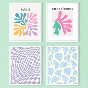 Cloncep Design Preppy Room Decor Danish Pastel Collage Kit, 8 PCS Aesthetic Posters (8x10 Unframed), Cute Room Decor Danish Pastel Room Decor for Teen Girls Trendy Stuff