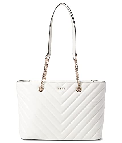 DKNY Veronica Medium Tote White/Gold One Size