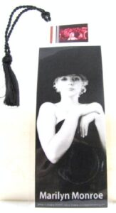marilyn monroe – black and white – film cell bookmark – glossy tassel bookmark for gifting collecting