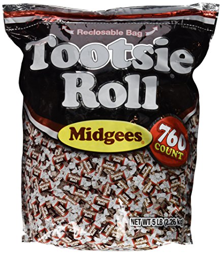 Tootsie Roll Midgees Candy 5 Pound Value Bag 760 Pieces