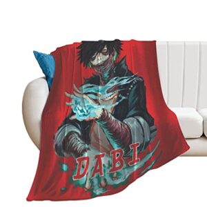 Da-bi Blanket Anime Soft Micro Flannel Guilt Warm Throw Blanket Couch Sofa Bed Living Room Blanket for Men Women Gifts 40"x50"