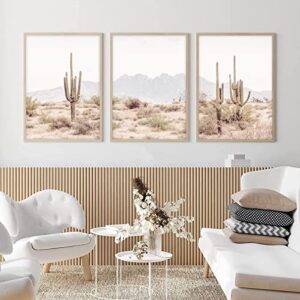 Sonoran Desert Landscape Wall Art Cactus Wall Art Decor Saguaro Cactus Pictures Wall Art Cactus Canvas Prints Cactus Artwork Cactus for Wall Cactus Painting for Home Room Decor 16x24x3 Inch Unframed