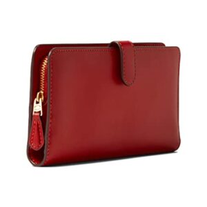 COACH Smooth Leather Skinny Wallet Sport Red One Size