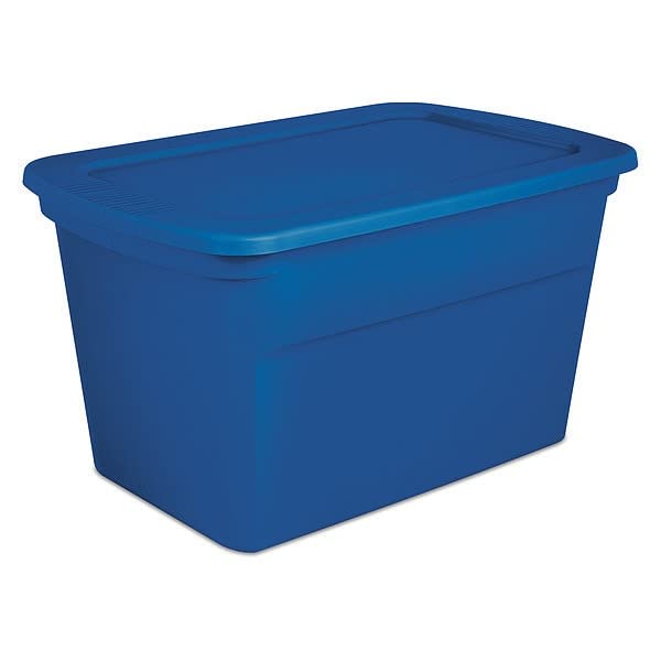 MDMprint Blue Storage Tote 30 1/2 in x 20 1/4 in x 17 1/8 in H, 1 PK