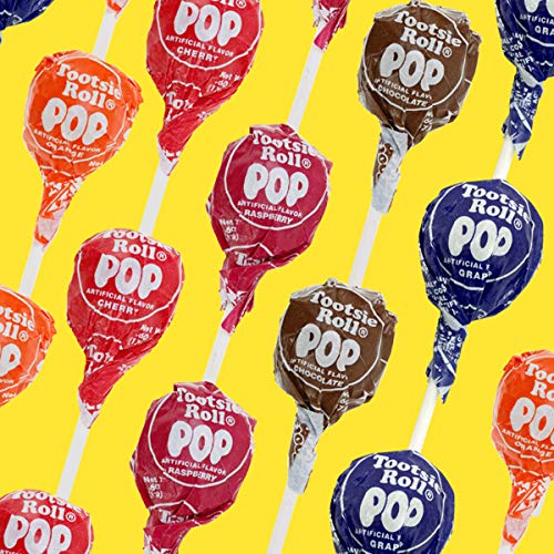 Tootsie Roll Pops Original Fruity Lollipop with Chocolatey Center - Over 3 Pounds of Assorted Pops - Five Flavors Plus Bonus Surprise Flavor - Peanut Free, Gluten Free, 80 Count