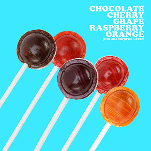 Tootsie Roll Pops Original Fruity Lollipop with Chocolatey Center - Over 3 Pounds of Assorted Pops - Five Flavors Plus Bonus Surprise Flavor - Peanut Free, Gluten Free, 80 Count