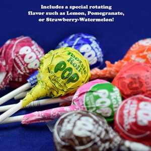 Tootsie Roll Pops Original Fruity Lollipop with Chocolatey Center - Over 3 Pounds of Assorted Pops - Five Flavors Plus Bonus Surprise Flavor - Peanut Free, Gluten Free, 80 Count