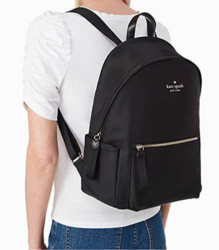 Kate Spade New York Chelsea Large Nylon Fashion Adult Backpack, Black, One Size