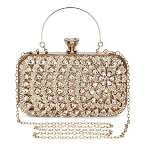 uborse women clutch bag glitter rhinestone evening bag elegant evening purse for women wedding party purse handbag