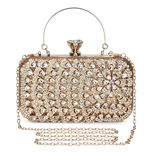 UBORSE Women Clutch Bag Glitter Rhinestone Evening Bag Elegant Evening Purse for Women Wedding Party Purse Handbag