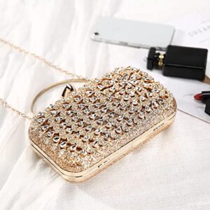 UBORSE Women Clutch Bag Glitter Rhinestone Evening Bag Elegant Evening Purse for Women Wedding Party Purse Handbag