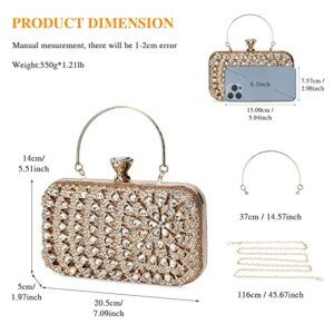 UBORSE Women Clutch Bag Glitter Rhinestone Evening Bag Elegant Evening Purse for Women Wedding Party Purse Handbag