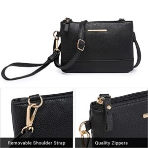 Vansarto Tote Bags for Women Vegan Leather Purses and Handbags Ladies Top Handle Satchel Shoulder Bags Hobo Bags, Black