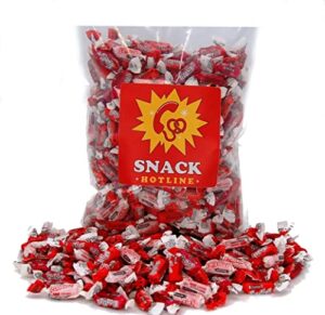 tootsie roll frooties all reds 4 flavor variety bag – sour cherry – fruit punch – strawberry – watermelon – 28oz (1.75lbs) of all red colors – bulk candy individually wrapped taffy – snack hotline