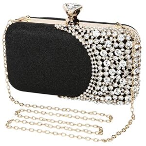 uborse women clutch bag rhinestone bling sequin evening bags vintage crystal beaded wedding cocktail party purse