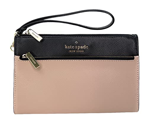 Kate Spade Medium Saffiano Leather Wristlet (Warm beige)