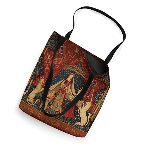 The Lady And The Unicorn Medieval Tapestry Tote Bag