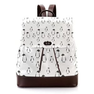 cute penguin-01 women backpack purse pu leather anti-theft casual shoulder bag fashion ladies satchel bags