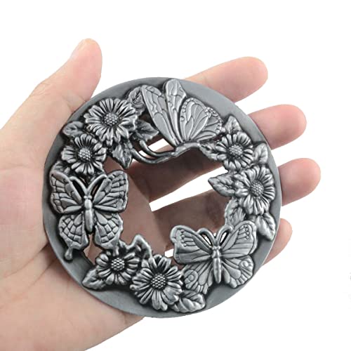 Candle Topper ITROLLE Silver Antique Butterfly Candle Shade Jar Lid Shade Sleeves for Jar Candles Candles Cover