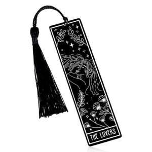 tarot bookmark book lovers birthday gifts for women men bookmarks with tassels for friend bookish daughter female christmas gifts for kids teenage girls her stocking stuffers book club gift bookmarker