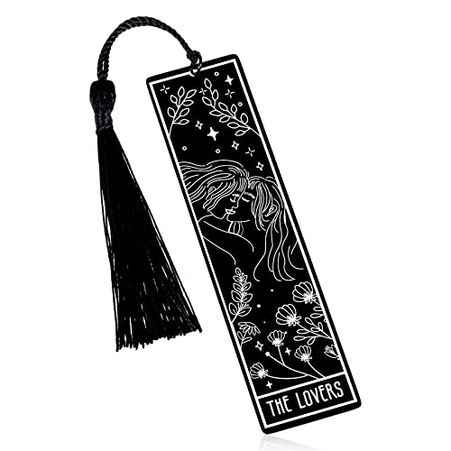 Tarot Bookmark Book Lovers Birthday Gifts for Women Men Bookmarks with Tassels for Friend Bookish Daughter Female Christmas Gifts for Kids Teenage Girls Her Stocking Stuffers Book Club Gift Bookmarker