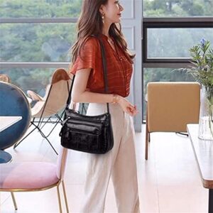 MALABAN Hobo Bags for Women Large Capacity Crossbody Purse with Adjustable Strap Satchel Shoulder Bag for Women PU Leather for Travel, Black