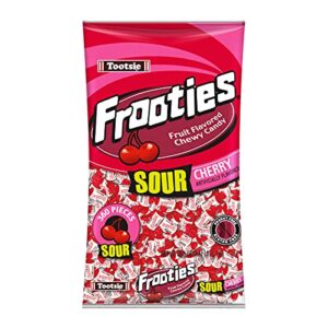 sour cherry frooties – tootsie roll chewy candy – 360 piece count, 38.8 oz bag
