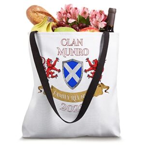 Munro Family Reunion 2022 Scottish Clan Tote Bag