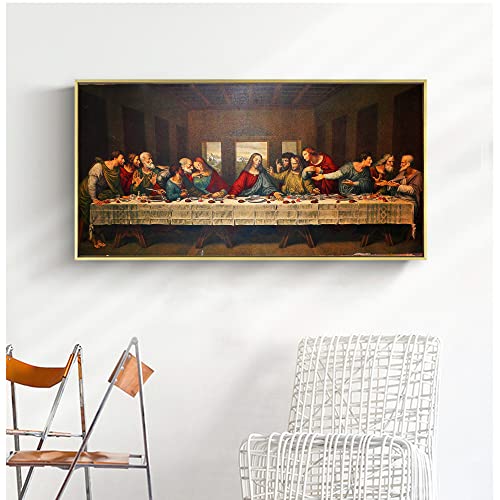 The Last Supper Painting Wall Art Leonardo Da Vinci Wall Art Art Reproductions Poster The Last Supper Wall Decor for Dining Room Living Room Home Unframed 12x24inches/30x60cm