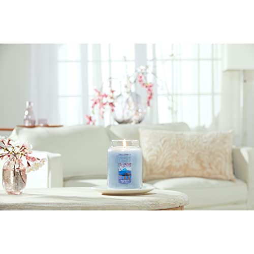 Yankee Candle Majestic Mt. Fuji Large Jar Candle,Light Blue,14 Inch