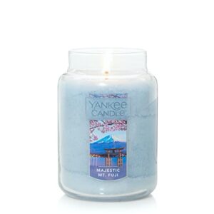 Yankee Candle Majestic Mt. Fuji Large Jar Candle,Light Blue,14 Inch