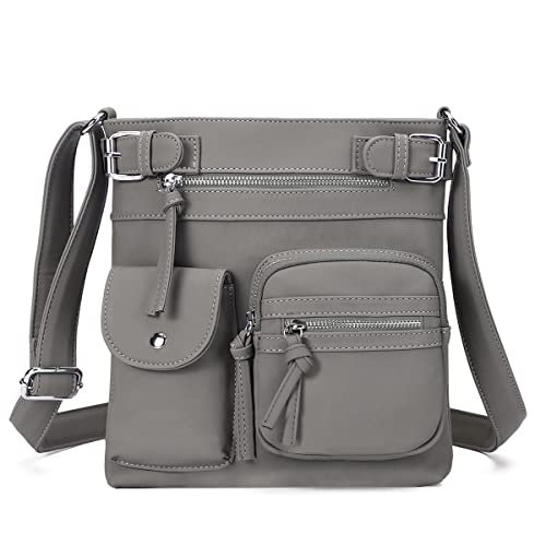 KL928 Crossbody Bags for Women Shoulder Purses and Handbags (grey)